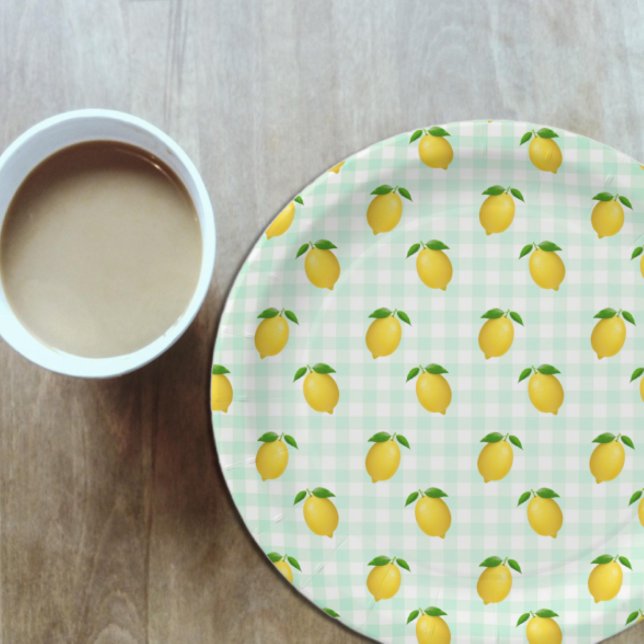 Lemon Citrus Summer Birthday Paper Plates (Creator Uploaded)