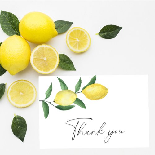 Lemon citrus _ Thank You Card