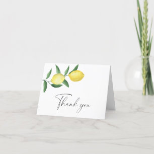 Lemon citrus - Thank You Card