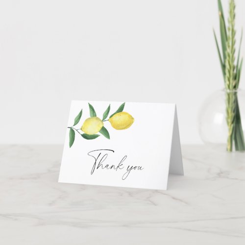 Lemon citrus _ Thank You Card