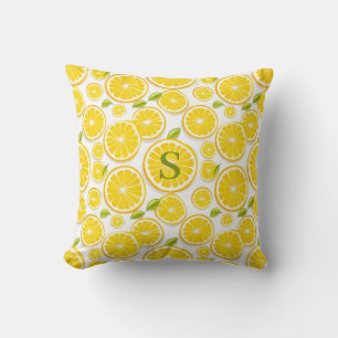 Lemon Citrus Throw Pillow