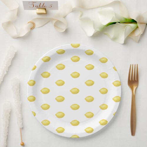 Lemon Citrus _ Wedding  Paper Plates