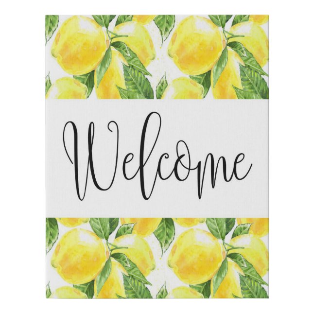 Lemon Citrus Welcome Sign (Front)