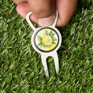 Lemon Citrus Yellow Fruit Pretty Watercolor Summer Divot Tool