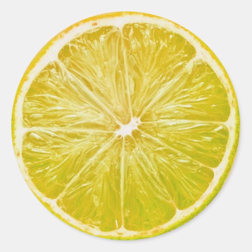 Lemon Classic Round Sticker | Zazzle
