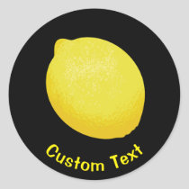 Lemon Classic Round Sticker