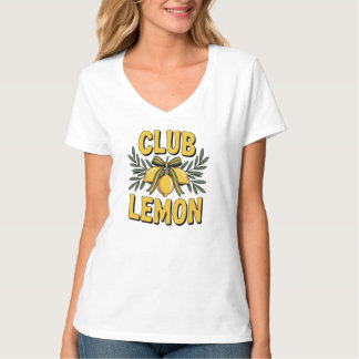 Lemon Club Tshirt, Trendy Lemon Shirt for Women