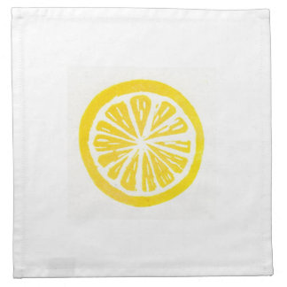 Lemon Cocktail Napkins