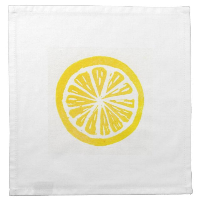 Lemon Cocktail Napkins (Front)