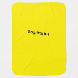 Lemon color baby blanket for Sagittarius.