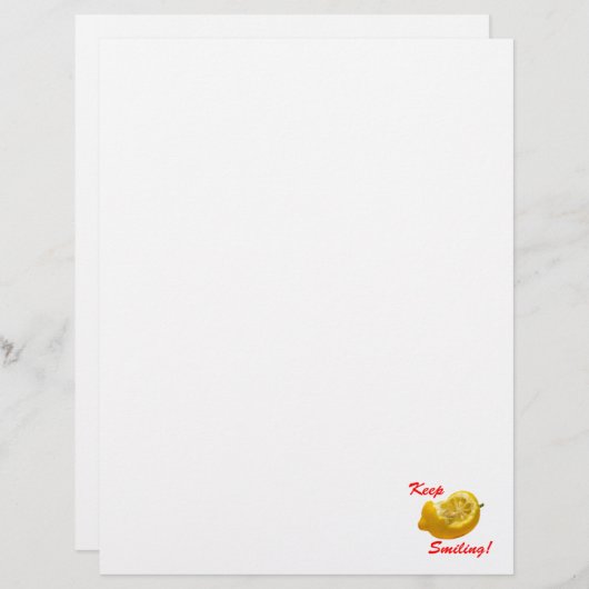 Lemon composition Keep Smiling! (Front/Back)