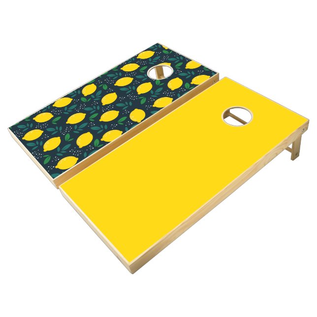 Lemon Cornhole Set (Angled)