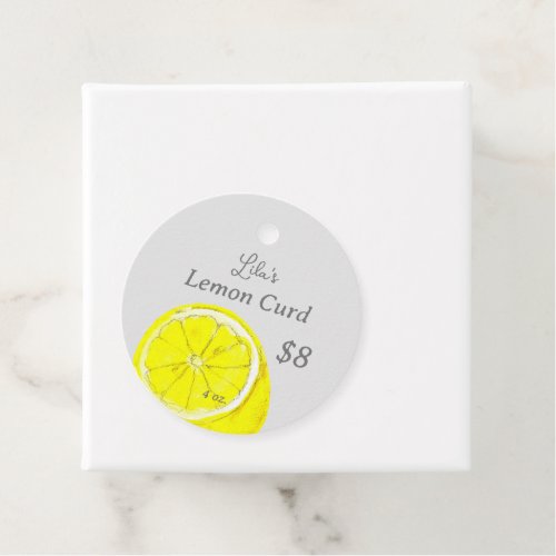 Lemon Curd Condiment Homemade Sauces Price Favor Tags