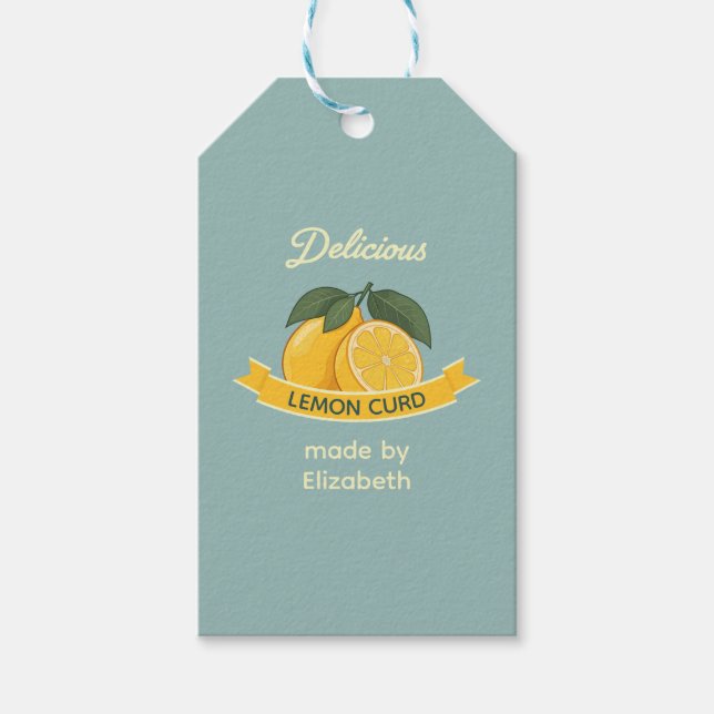 Lemon Curd Gift Tags (Front)