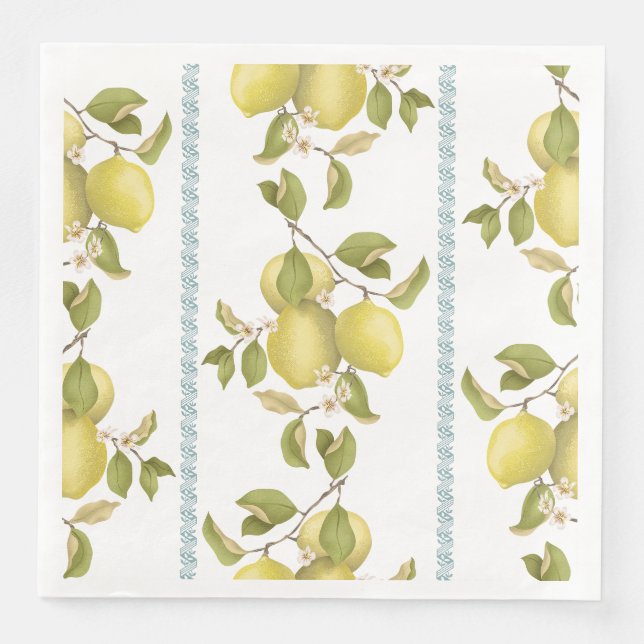 Lemon Dance Paper Napkin (Front)