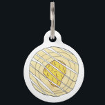 Lemon Danish Breakfast Viennoiserie Sweet Pastry Pet ID Tag<br><div class="desc">Pet tag design features an original illustration of a classic lemon danish pastry. Just personalize with the name of your dog or cat. Lots of coordinating pet products are also available from this shop! Don't see exactly what you're looking for? Contact Rebecca to have a product customized just for you!...</div>