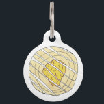 Lemon Danish Breakfast Viennoiserie Sweet Pastry Pet ID Tag<br><div class="desc">Pet tag design features an original illustration of a classic lemon danish pastry. Just personalize with the name of your dog or cat. Lots of coordinating pet products are also available from this shop! Don't see exactly what you're looking for? Contact Rebecca to have a product customized just for you!...</div>