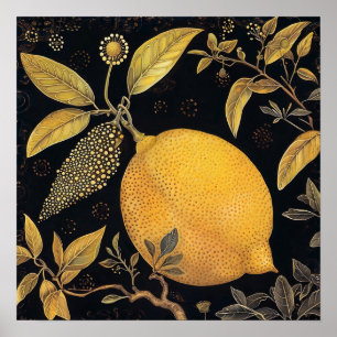 Lemon Decorative Painting Art Print