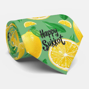 Lemon Delight Sukkot Neck Tie