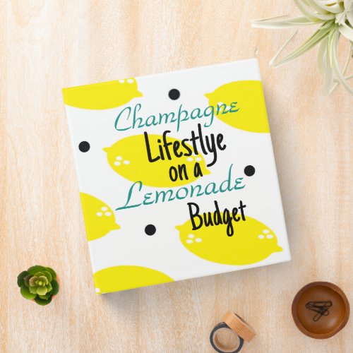 Lemon Design Budget Binder 