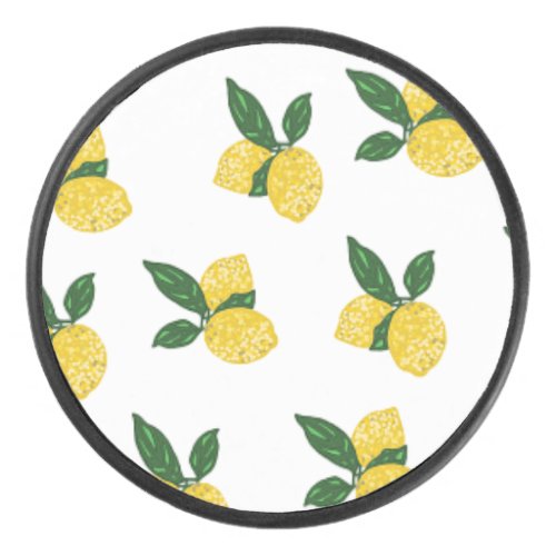 Lemon design hockey puck