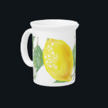 Lemon Design Kitchen    Beverage Pitcher<br><div class="desc">lemon pattern pitcher keeps your favorite drink fresh in the cold store a nice design match your kitchen decor. If you like to add your own design use the template. Purchase yours today by clicking the store link.</div>