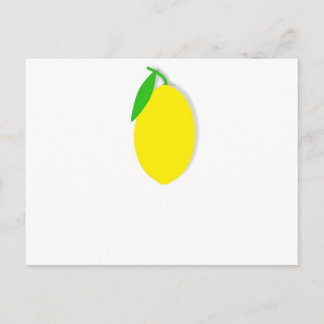 lemon design postcard