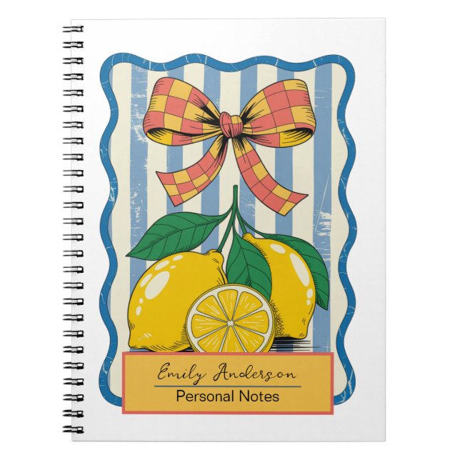 Lemon Design Summer Notebook (Front)