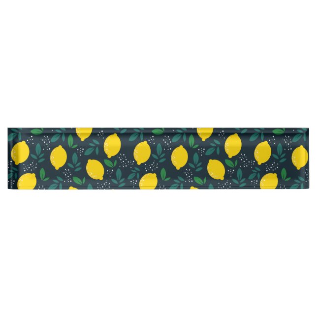 Lemon Desk Name Plate (Front)