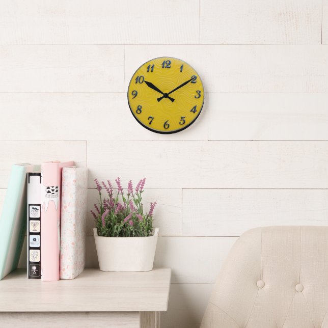 Lemon Dial Round Clock (Reading Room)