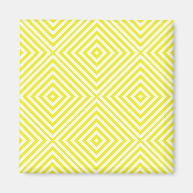 Lemon Diamond Chevron Magnet (Front)