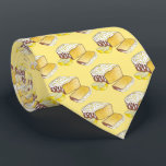 Lemon Drizzle Pound Cake Loaf British Baking Food Neck Tie<br><div class="desc">Design features an original illustration of a lemon drizzle cake. This loaf style cake, made with zesty yellow lemon and drizzled with a sweet and sugary glaze, is a popular British tea cake and a staple in bakeries and home kitchens in the UK. Ideal for any baker, pastry chef, or...</div>