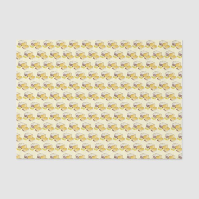Lemon Drizzle Pound Cake Loaf British Baking Food Tissue Paper (Front)
