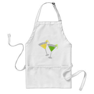Lemon Drop and Green Apple Martini Adult Apron