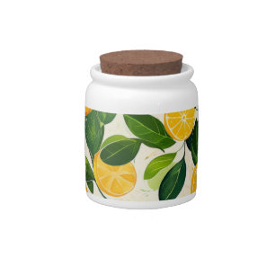 "Lemon Drop Candy Jar" Jar