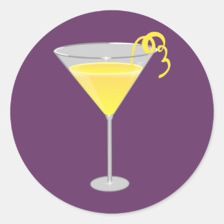 Lemon Drop Classic Round Sticker