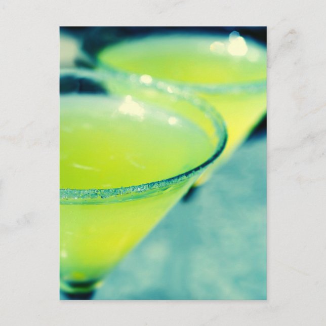 Lemon Drop Cocktail Postcard (Front)