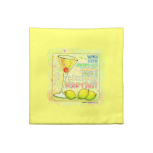 Lemon Drop Martini American MoJo Napkin