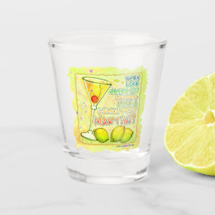 LEMON DROP MARTINI SHOT GLASS