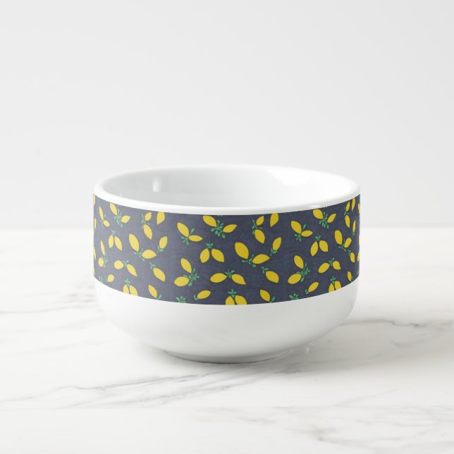 Lemon Drop Pattern Soup Bowl (Front)