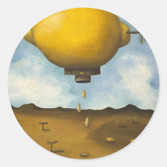 Lemon Drops Classic Round Sticker (Front)