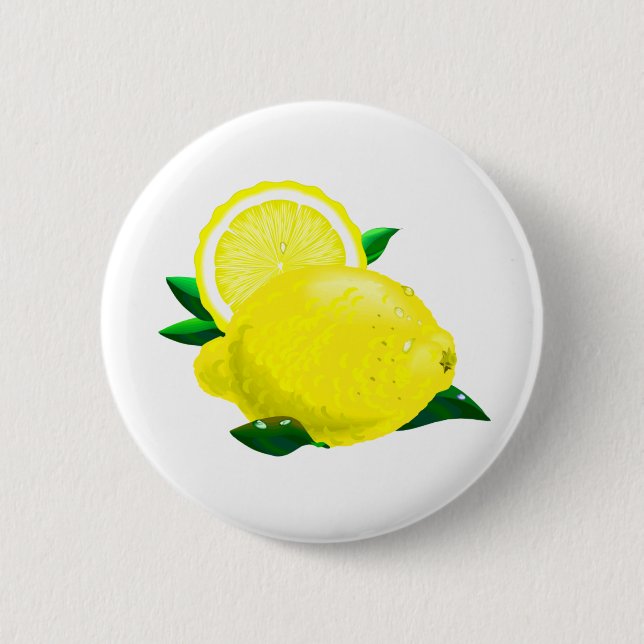 Lemon Drops Pinback Button (Front)