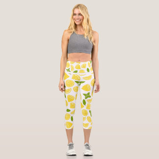 LEMON EFFECT CAPRI LEGGINGS