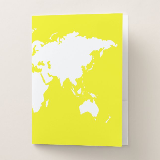 Lemon Elegant World Pocket Folder (Front)