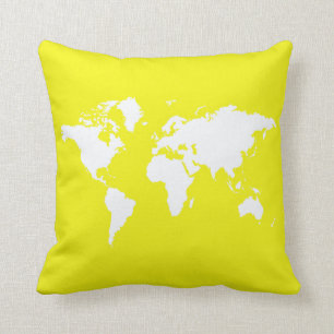 Lemon Elegant World Throw Pillow