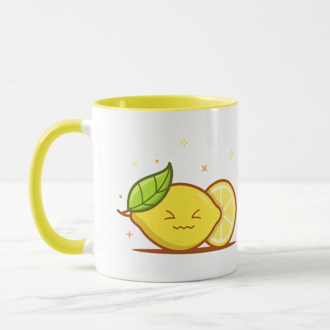 Lemon Emoji Mug (Left)