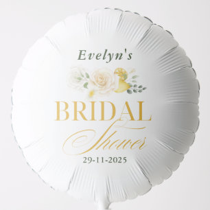 Lemon Eucalyptus Rose Bridal Shower Balloon