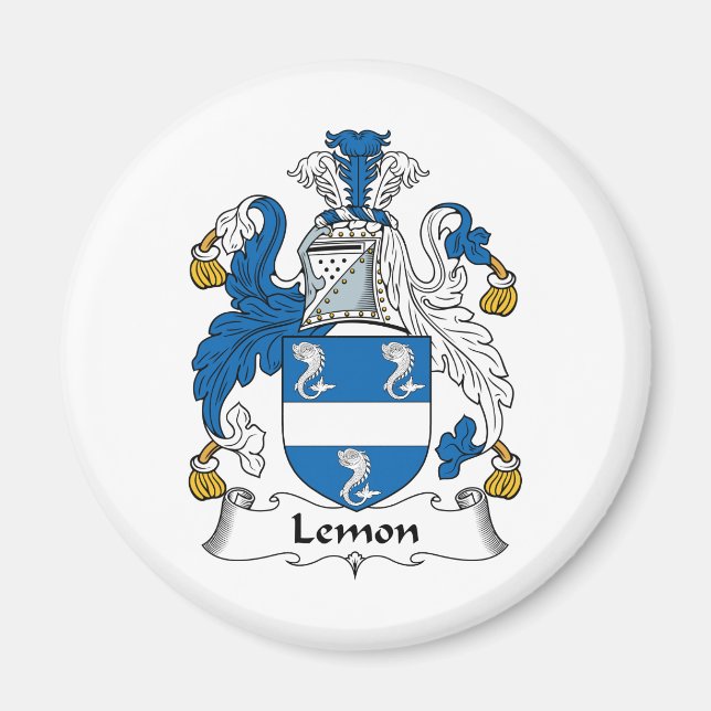 Lemon Family Crest Magnet (Front)