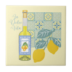 Lemon Farm Retro Ceramic Tile