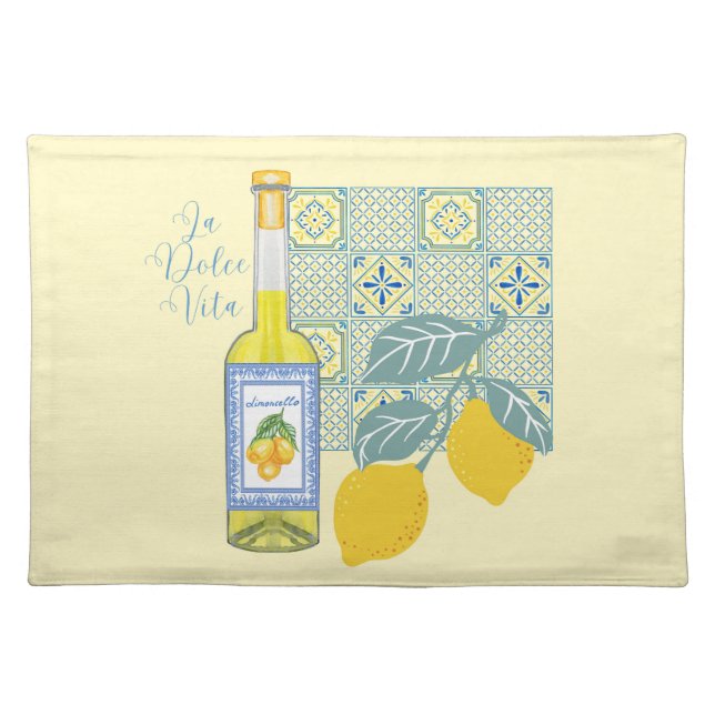 Lemon Farm Retro Cloth Placemat (Front)